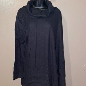 A546442* LOGO Lounge by Lori Goldstein Micro Cloud Waffle Cowl Neck Top